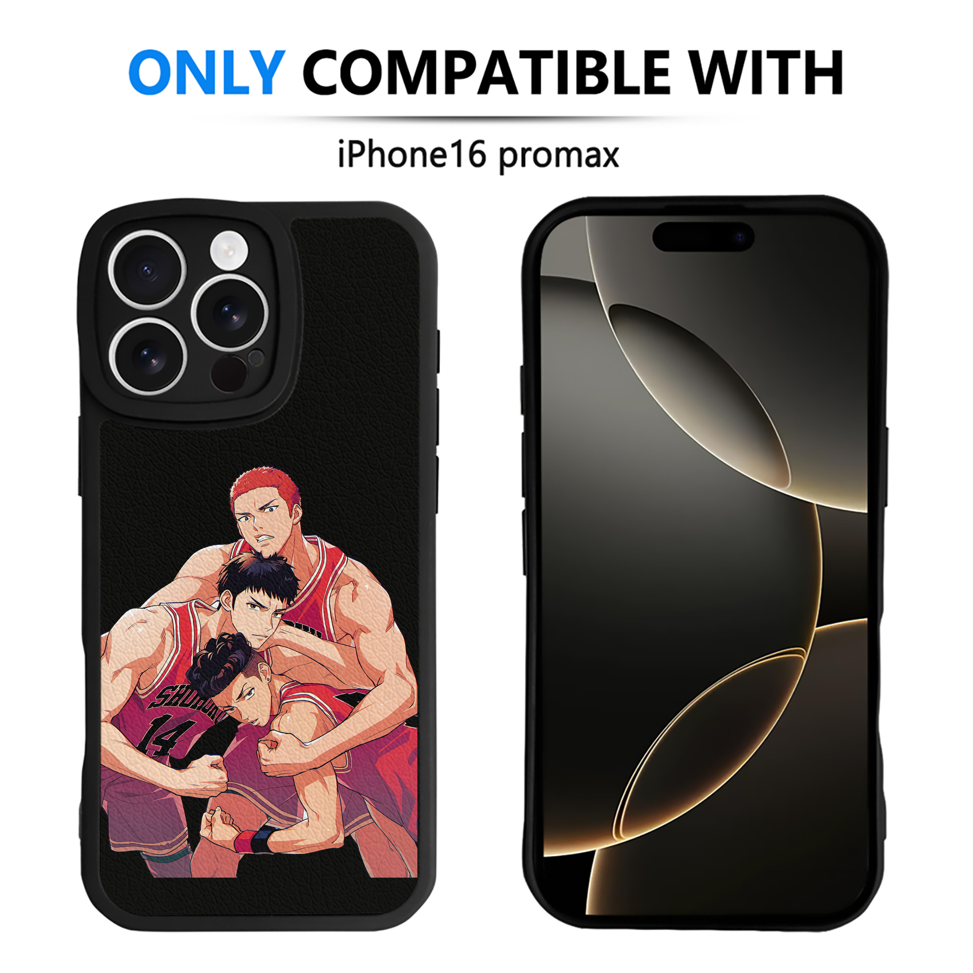 （画像用） SLAM DUNK／スラムダンク 【iPhone 16シリーズ対応】シリコンスマホケース（レザー調） 材質：シリコン